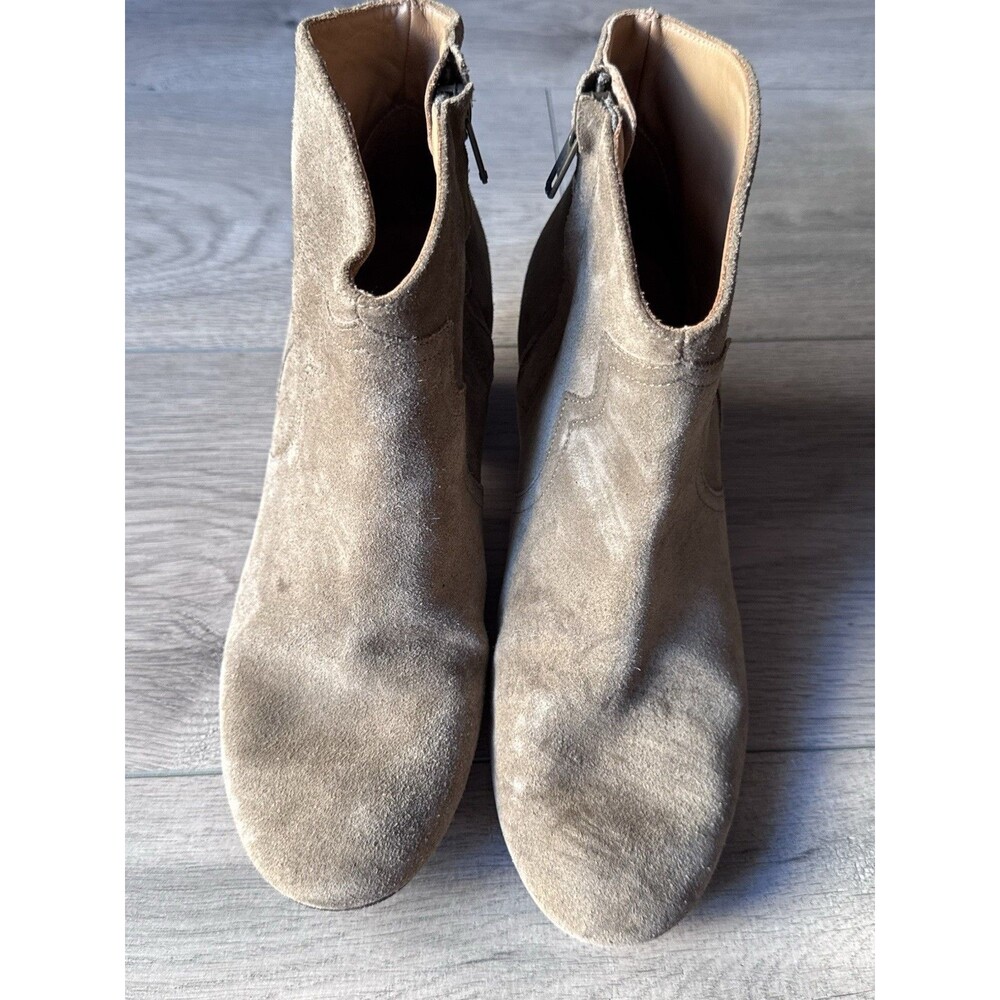 Isabel Marant Suede Western Ankle Boots Taupe Size 39 Made in Italy Women’s 8 - Picture 2 of 16